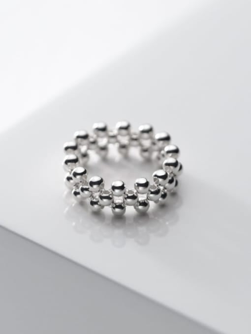 925 Sterling Silver Bead Ring