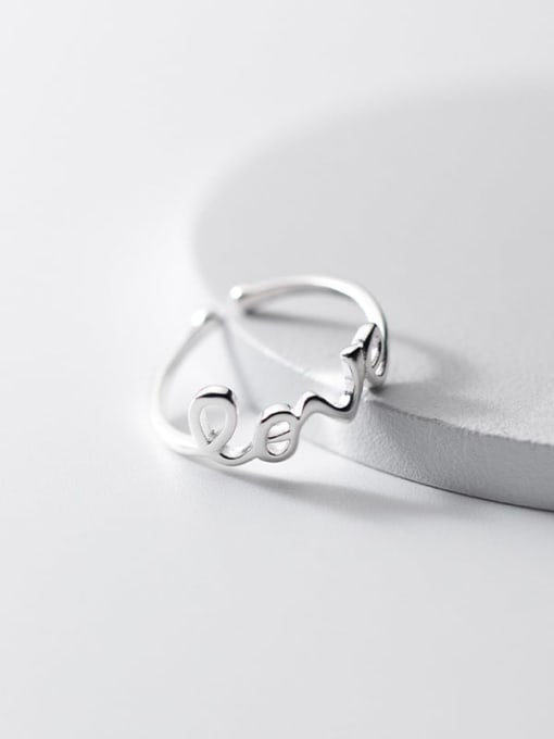 925 Sterling Silver Love Minimalist Ring