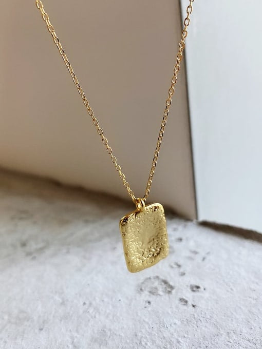 18K Gold Bar Plated Necklace