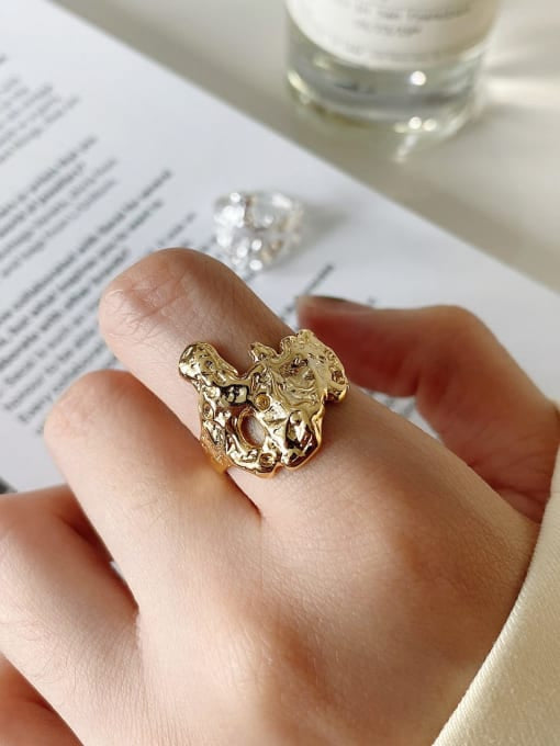 14K Gold Plated Wave Ring