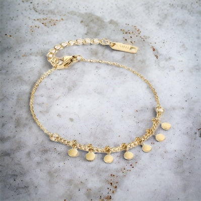 18K Gold Plated Beaded Bracelet
